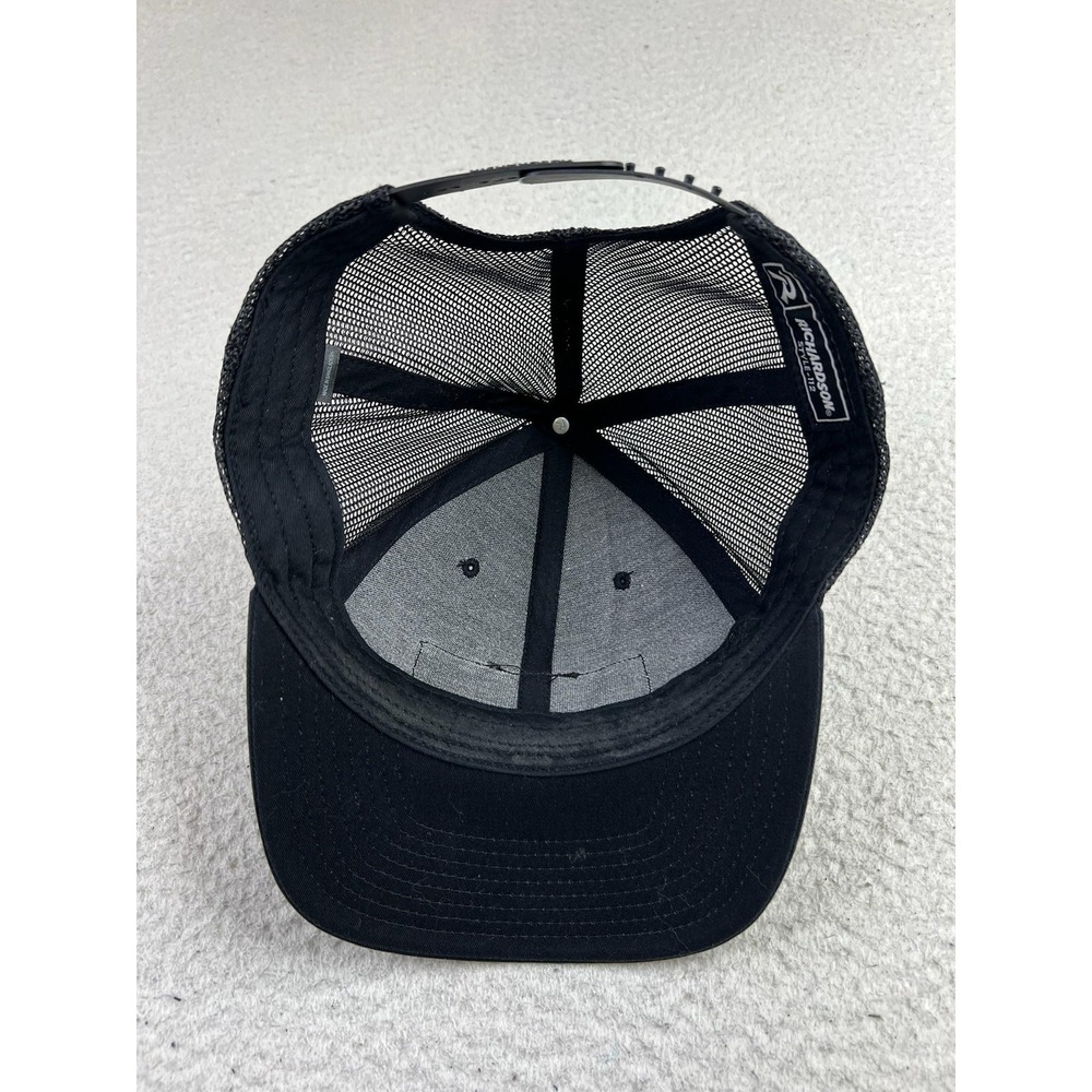 Black Rifle Coffee Company Hat Cap Snap Back One Size Black Mesh Trucker Mens - Picture 6 of 9